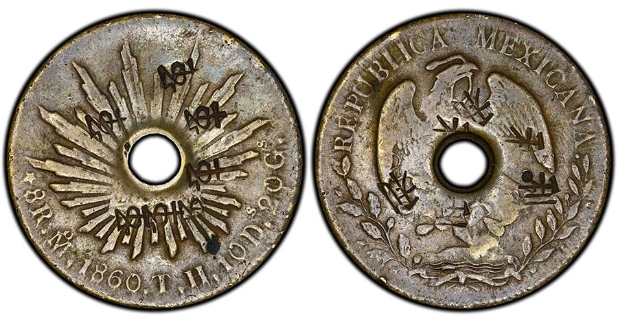 "1860"-Mo TH Mexico 8 Reales