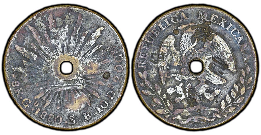 "1880"-Go SB Mexico 8 Reales