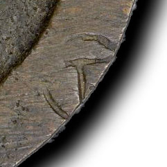 Possibly 丅 - (ancient version of 下) xià - below, down, under