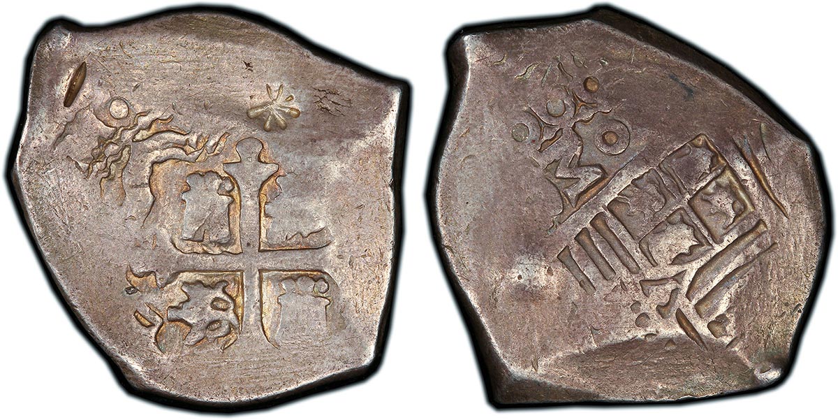 1668-Mo G Mexico 4 Reales cob Carlos II type (Ex. O'Harrow)