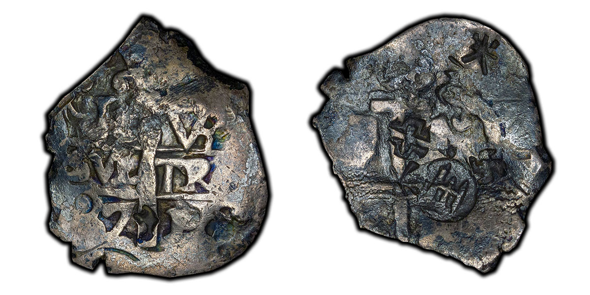 1687-P VR Bolivia 1 Real cob Carlos II type (Ex. Murphy)
