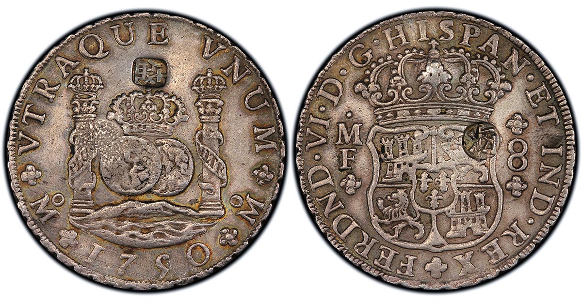 1750-Mo MF Mexico 8 Reales Ferdinand VI type