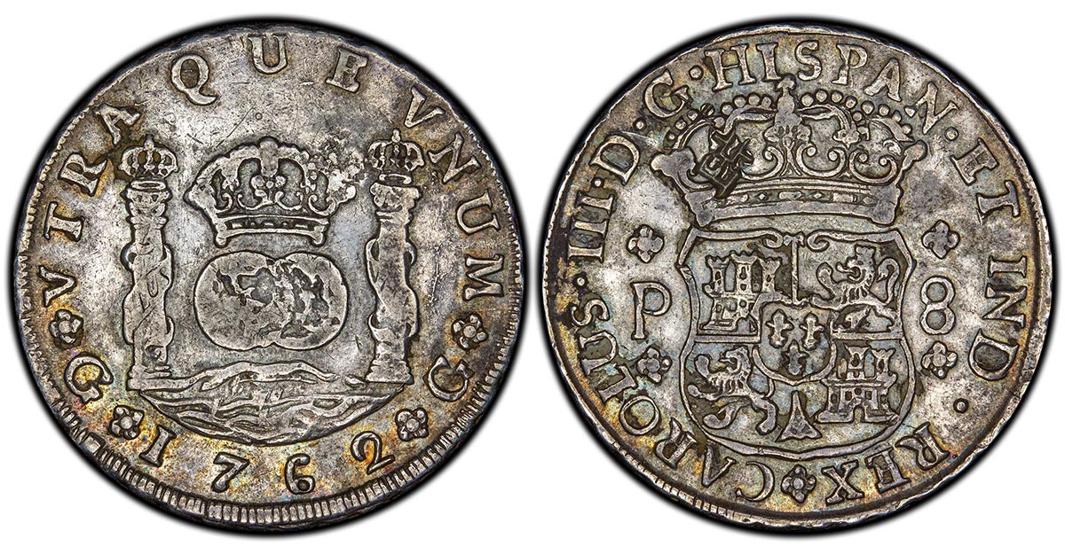 1762-G P Guatemala 8 Reales Carolus III type