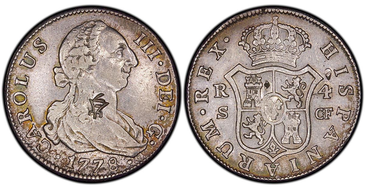 1778-S CF Spain 4 Reales Carlos III portrait type (Ex. Walls / Leverage)