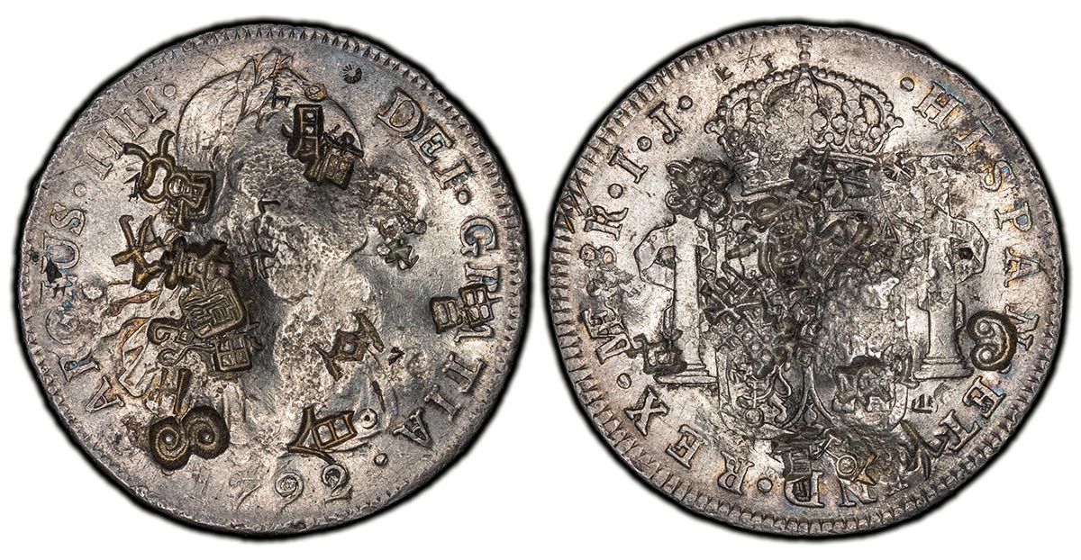1792-LM IJ Peru 8 Reales Carlos IIII portrait type