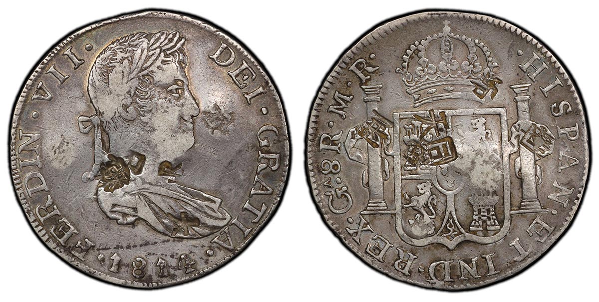 1814-Ga MR Guadalajara, Mexico War for Independence 8 Reales