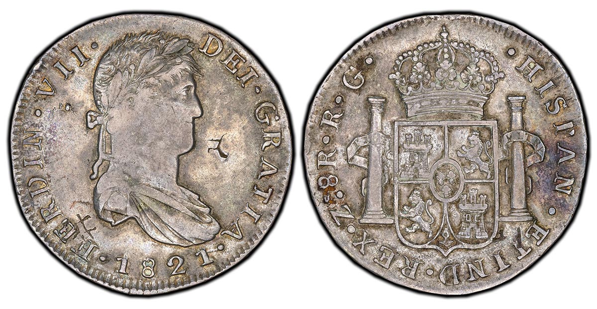 1821-Zs RG Zacatecas, Mexico War for Independence 8 Reales