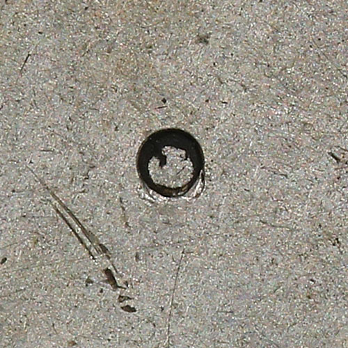 Small sized circular chopmark