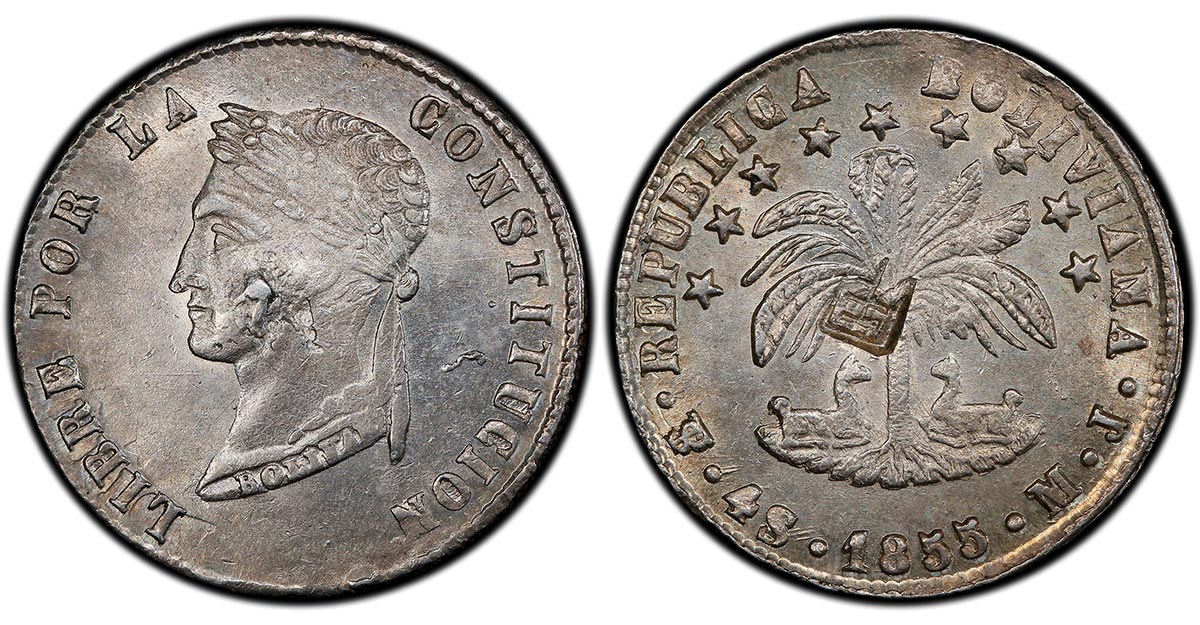 1855-PTS MJ Bolivia 4 Soles