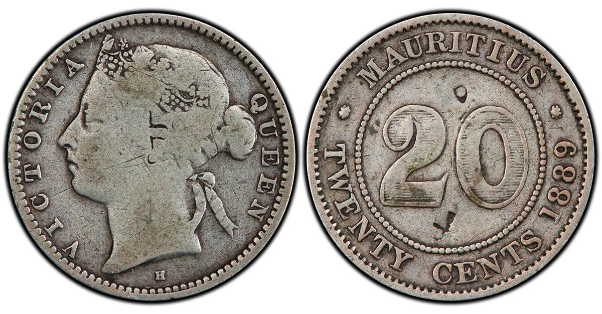 1889 Mauritius 20c