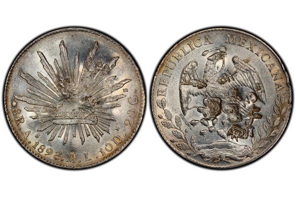 Mexican Cap & Rays coins
