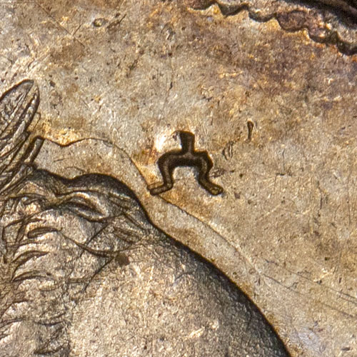 Small size chopmark (typically mid-to-late 1700's)