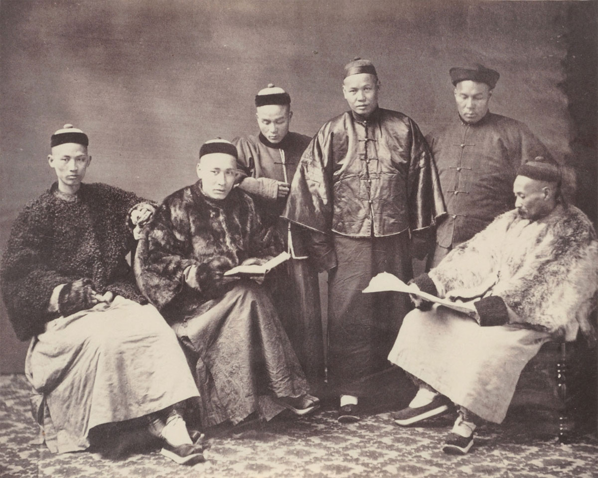 "Chinese Compradors, Winter Costume", John Thomson, 1865