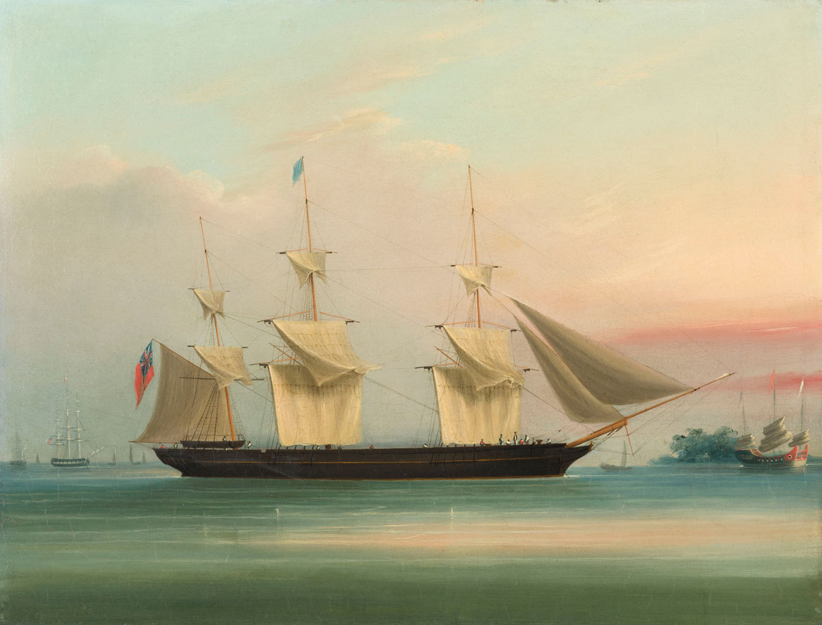 A British Clipper in Chinese waters, Namcheong, c.1840-1870